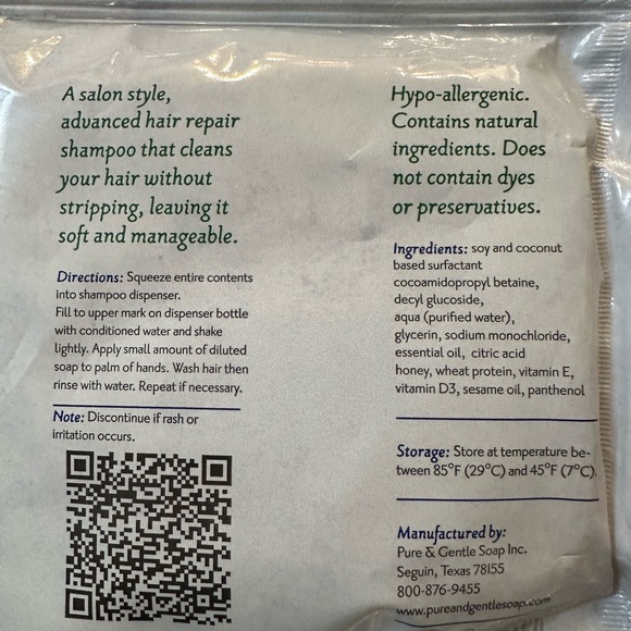 Shampoo - concentrate (8) pouches - Picture 2 of 6